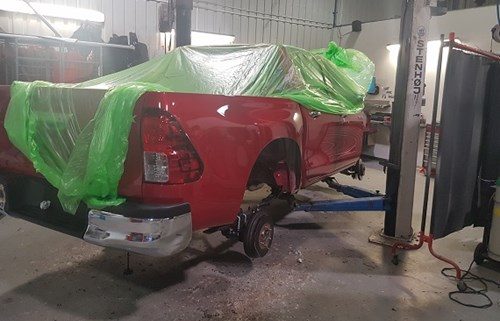 Toyota Hilux in Garage