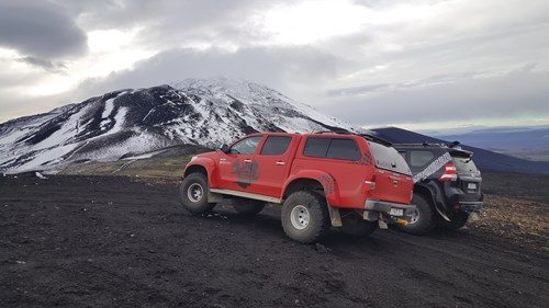 Land Cruiser and Hilux Hekla Iceland. Arctic Trucks Experience